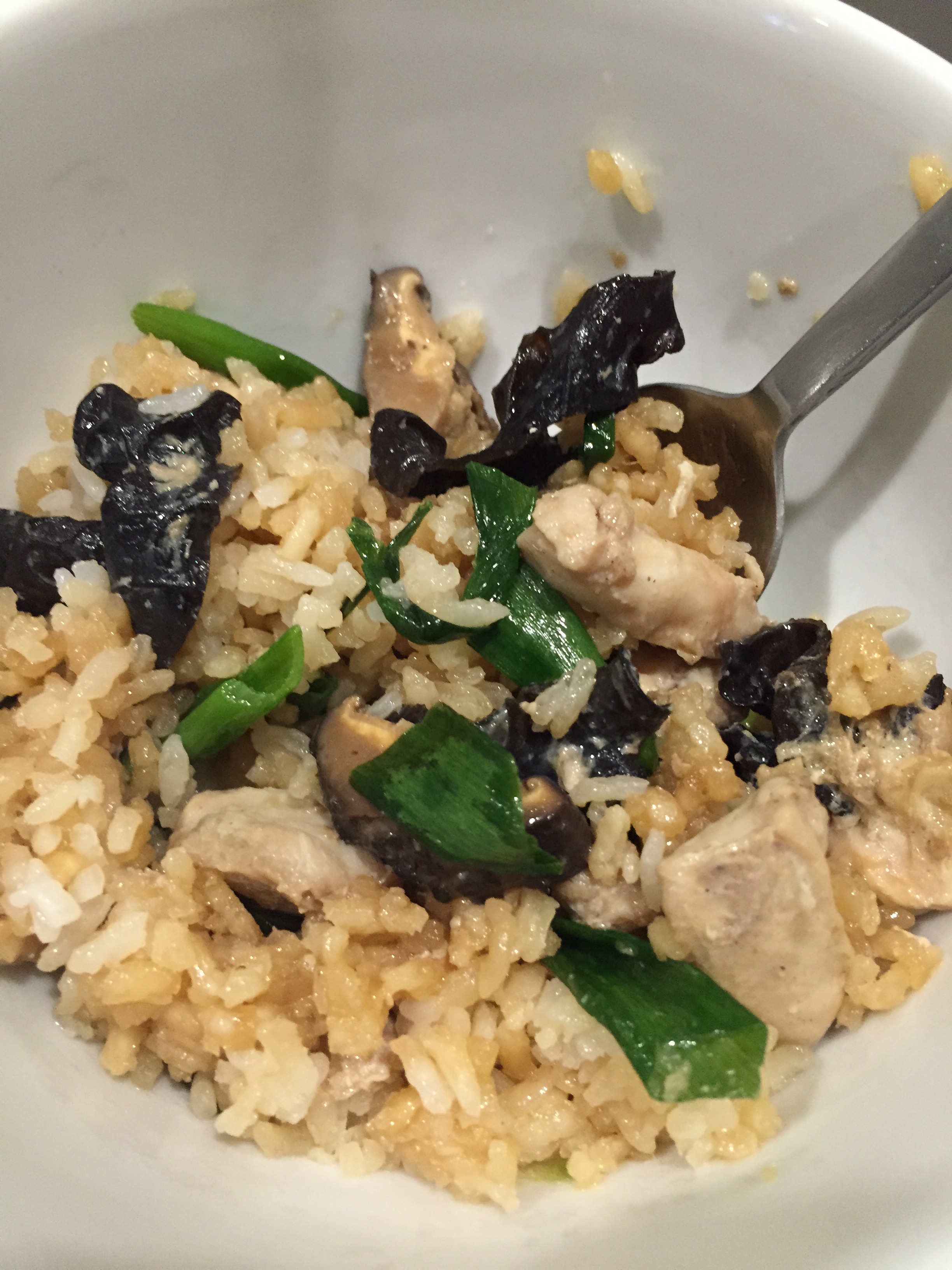Chicken Mushroom Clay Pot Rice