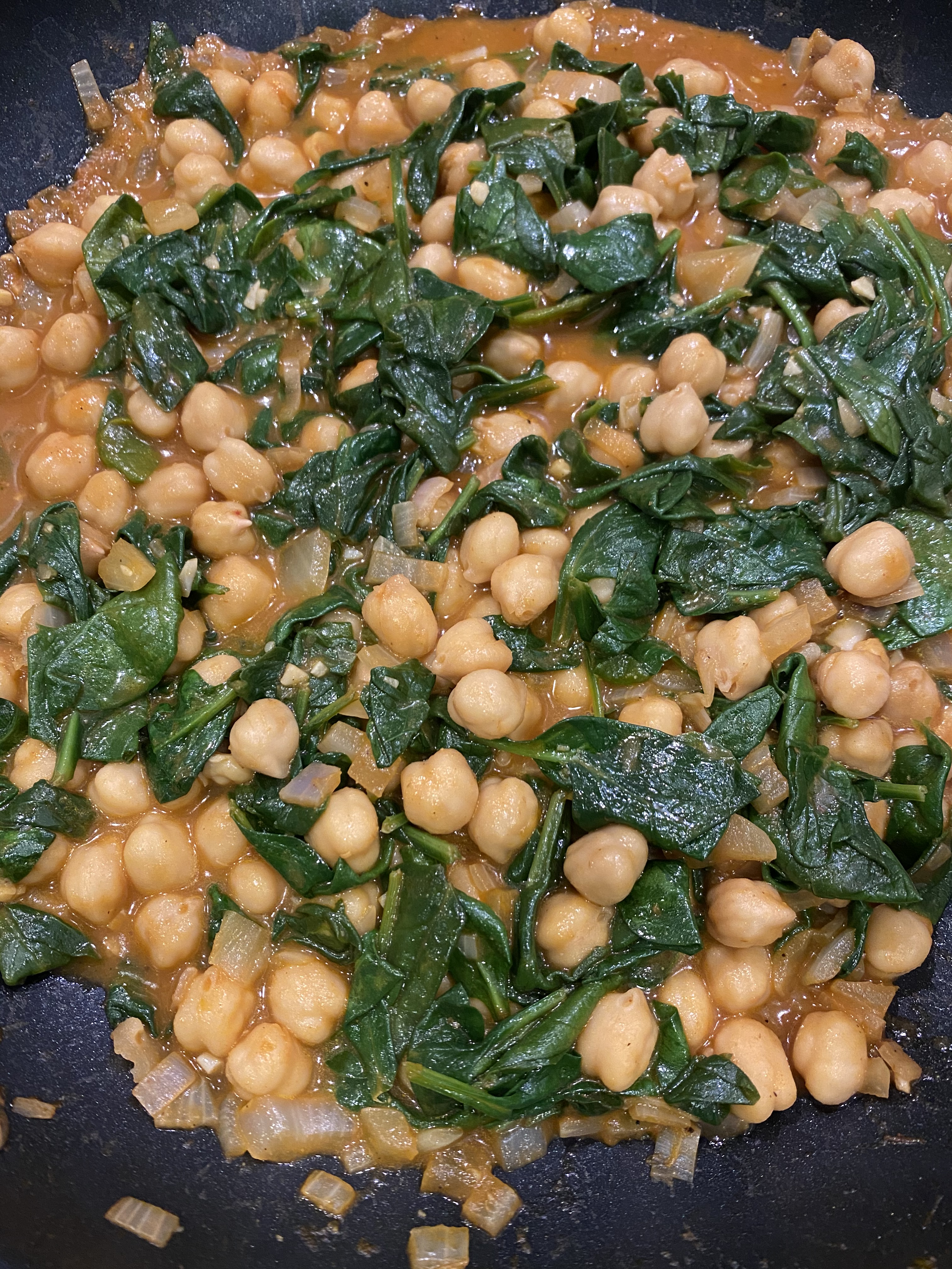 Chickpea Spinach